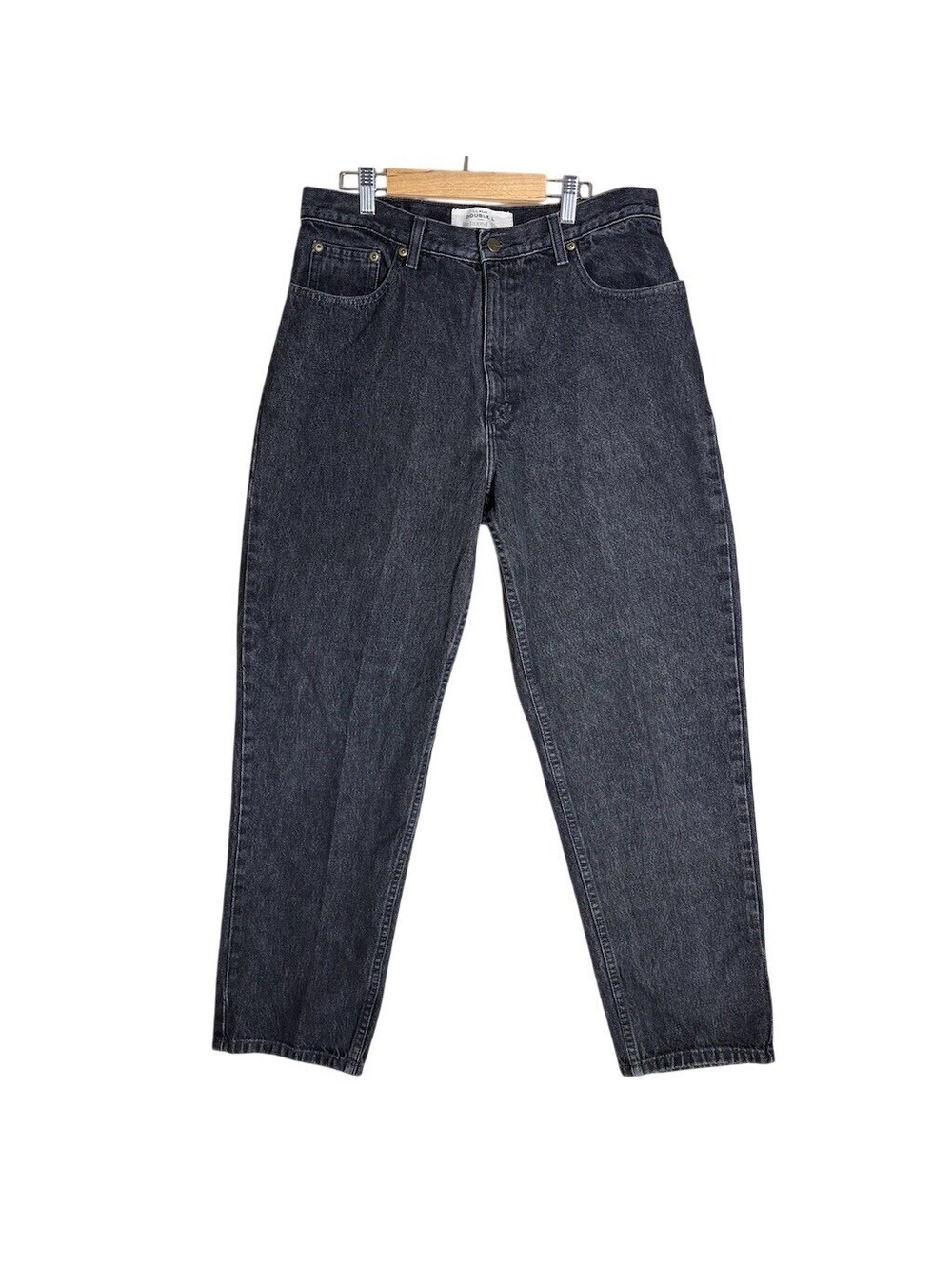 Vintage L.L. Bean Double L Womens Jeans Size 14 Black Denim Straight Relaxed Fit